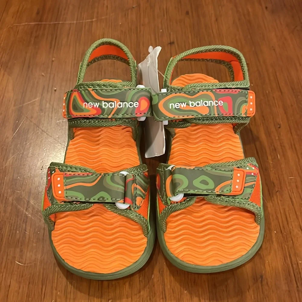 New Balance Kids Poolside Sandal Shoes new camo Size 12 Toddlers boys girls